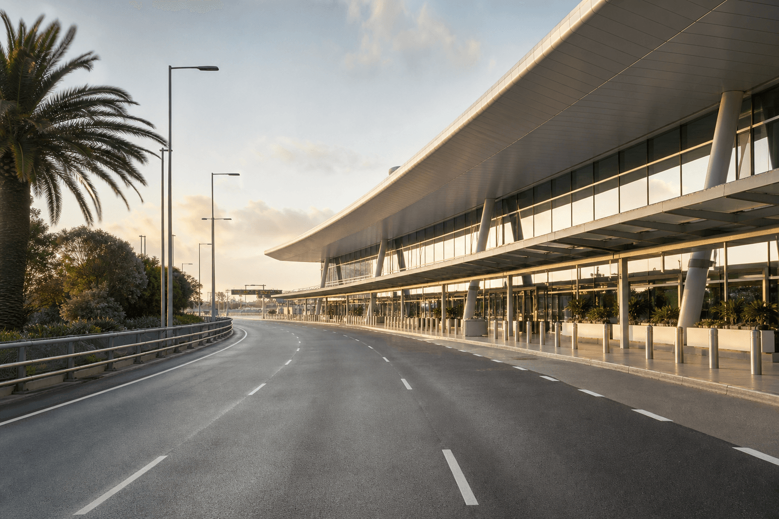 Mercedes-Benz V-Class at a Sydney Airport pickup kerb for a private transfer